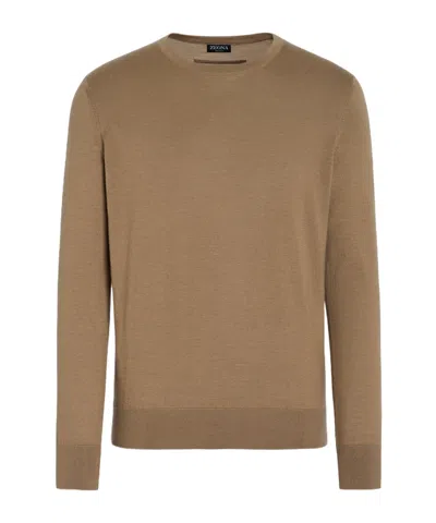 ZEGNA Z ZEGNA LONG SLEEVED CREWNECK JUMPER