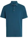 Zegna Man Sweater Deep Teal Size 42 Cotton In Blue