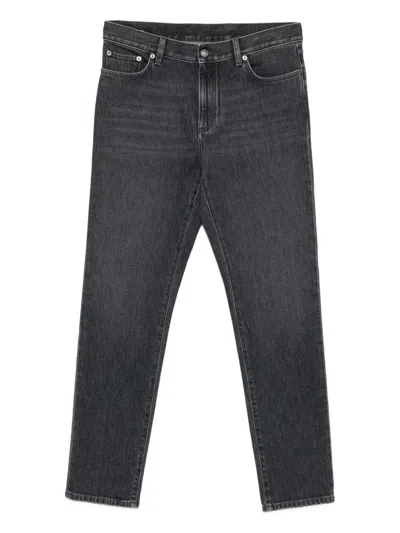 Zegna Five-pocket Jeans In Gray