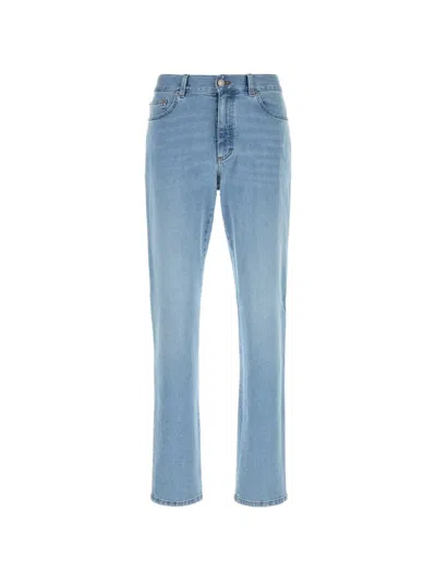 Zegna Five-pockets Straight-leg Jeans In Blue