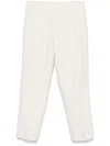 Zegna Flannel Trousers In White