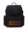 Zegna Flap Backpack In Black