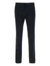 Zegna Flat-front Trousers In Black