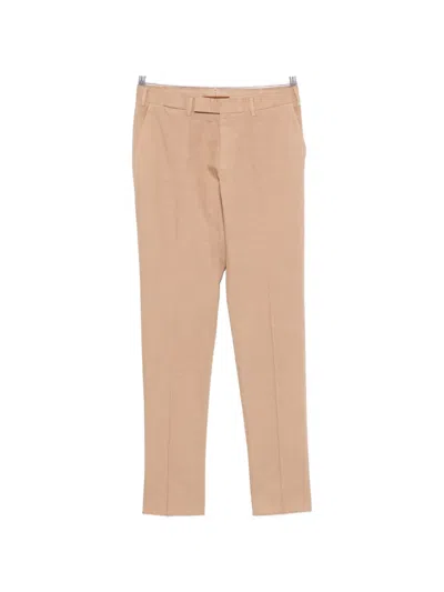 Zegna Flat Trousers In Neutral