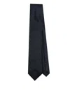Zegna Geometric-pattern Tie In Blue