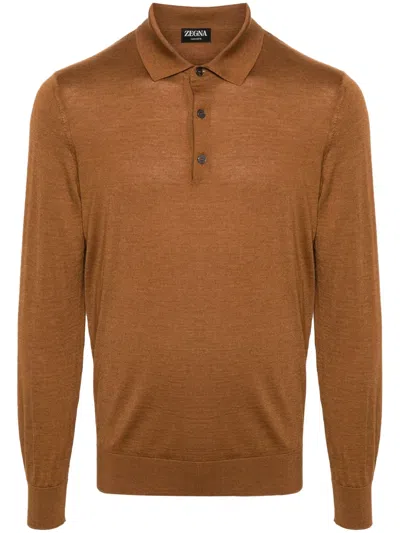 Zegna Polo En Cashseta Foliage