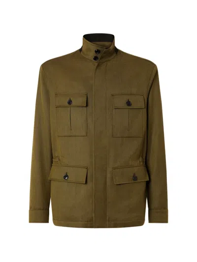 Zegna Four-pocket Jacket In Green