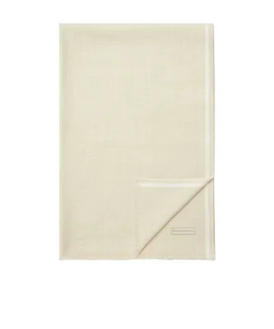 Zegna Frayed Detailing Scarf In Yellow