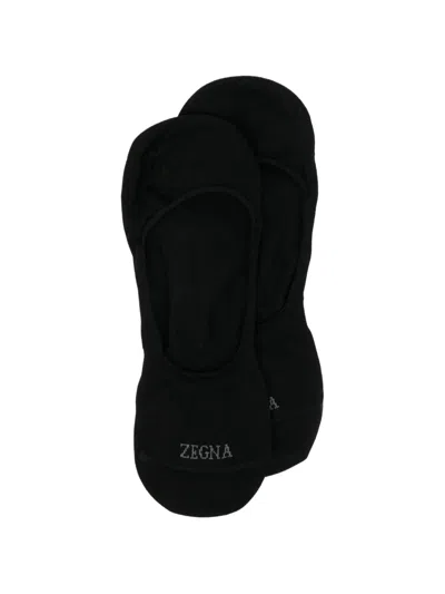 Zegna Freshness Socks In Black