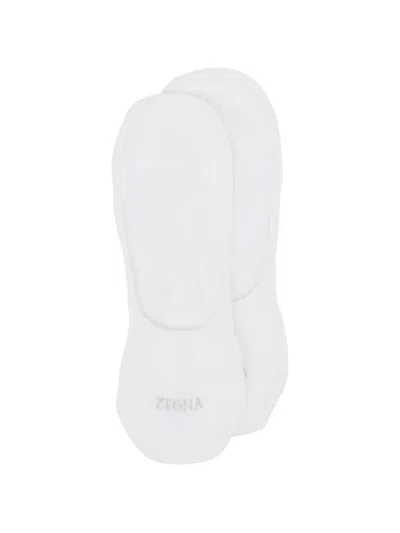 Zegna Freshness Socks In White