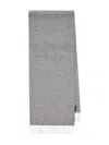 Zegna Fringed Cashmere Scarf In Gray