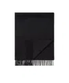 Zegna Fringed Scarf In Black