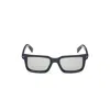 Zegna 53mm Rectangular Sunglasses