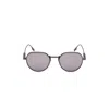 Zegna 52mm Round Polarized Sunglasses In Neutral