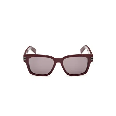 Zegna Full Frame Sunglasses In Gray