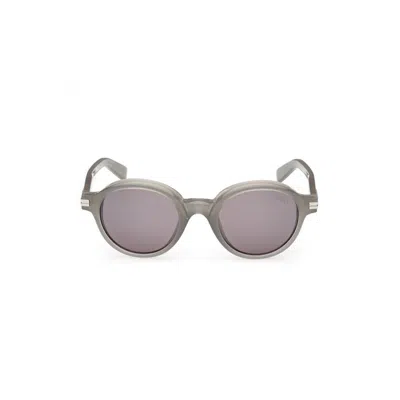 Zegna Full Frame Sunglasses In Gray