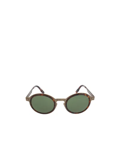 Zegna Full Frame Sunglasses In Green