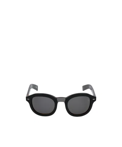 Zegna Full Frame Sunglasses In Gray