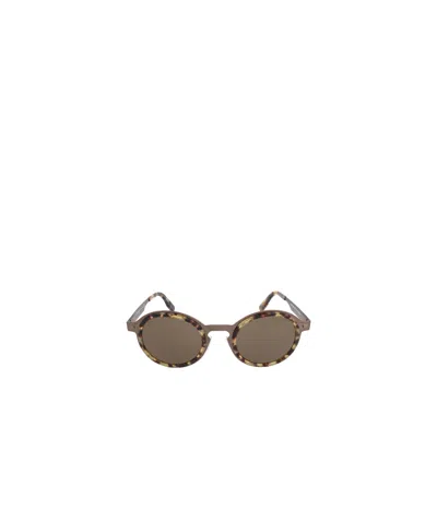 Zegna Full Frame Sunglasses In Brown