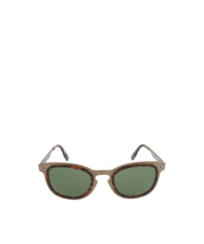 Zegna Full Frame Sunglasses In Gray