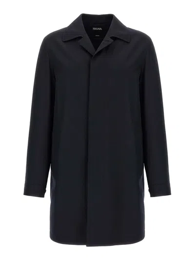 Zegna Motorin 300cc Raincoat In Black
