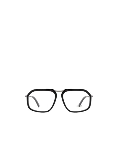 ZEGNA ZEGNA GEOMETRIC FRAME GLASSES