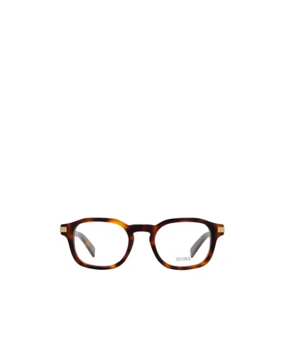 Zegna Geometric Frame Plain Mirror In Brown
