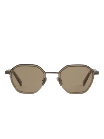 Zegna Geometric-frame Sunglasses