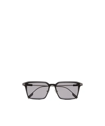 ZEGNA GEOMETRIC FRAME SUNGLASSES