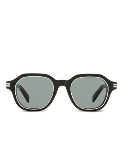 Zegna Geometric-frame Sunglasses In Black