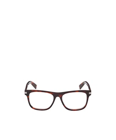 Zegna Geometric Frames In Black
