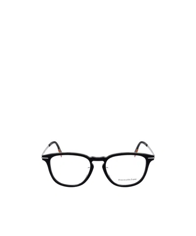 Zegna Geometric Optical Frames In White