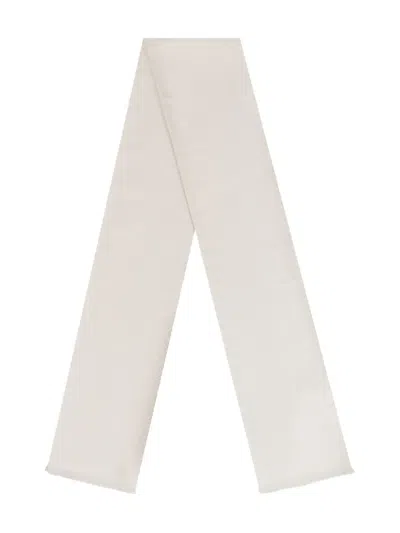 Zegna Geometric-pattern Scarf In White