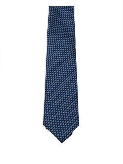 ZEGNA GEOMETRIC-PATTERN TIE