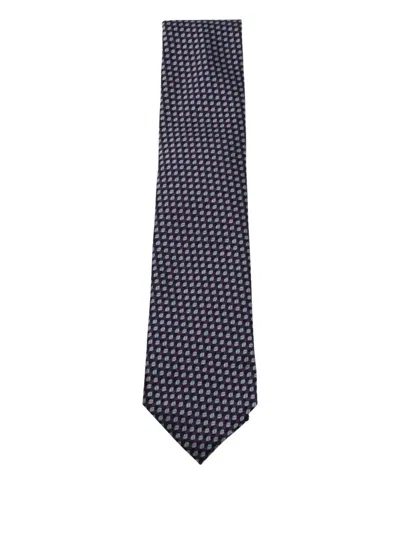 ZEGNA GEOMETRIC-PATTERN TIE