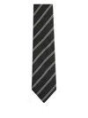 Zegna Geometric Pattern Tie In Black