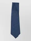 Zegna Geometric Patterned Tie Pointed Tip