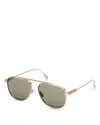 Zegna Geometric Sunglasses, 57mm In Multi