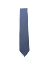 Zegna Geometric-pattern Tie In Blue