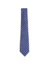 Zegna Geometric-pattern Tie In Orange