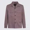 Zegna Grey Wool Casual Jacket In Grey