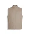 Zegna Oasi Lino Vest In Light Taupe