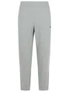 Zegna Logo-embossed Cotton Track Pants In Grey