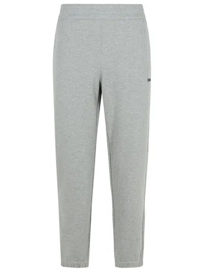 ZEGNA ZEGNA GRAY COTTON PANTS