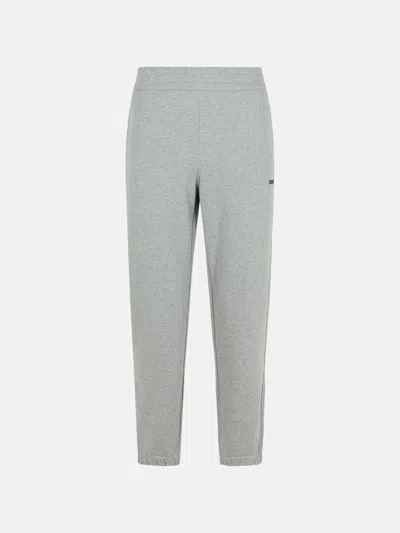 Zegna Gray Cotton Pants In Grey