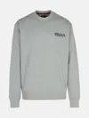 Zegna Gray Cotton Sweatshirt In Grey