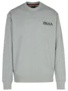 ZEGNA ZEGNA GRAY COTTON SWEATSHIRT