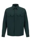 Zegna Camicia Con Tasche In Green