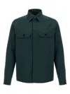 Zegna Camicia Con Tasche In Green