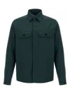 Zegna Camicia Con Tasche In Green